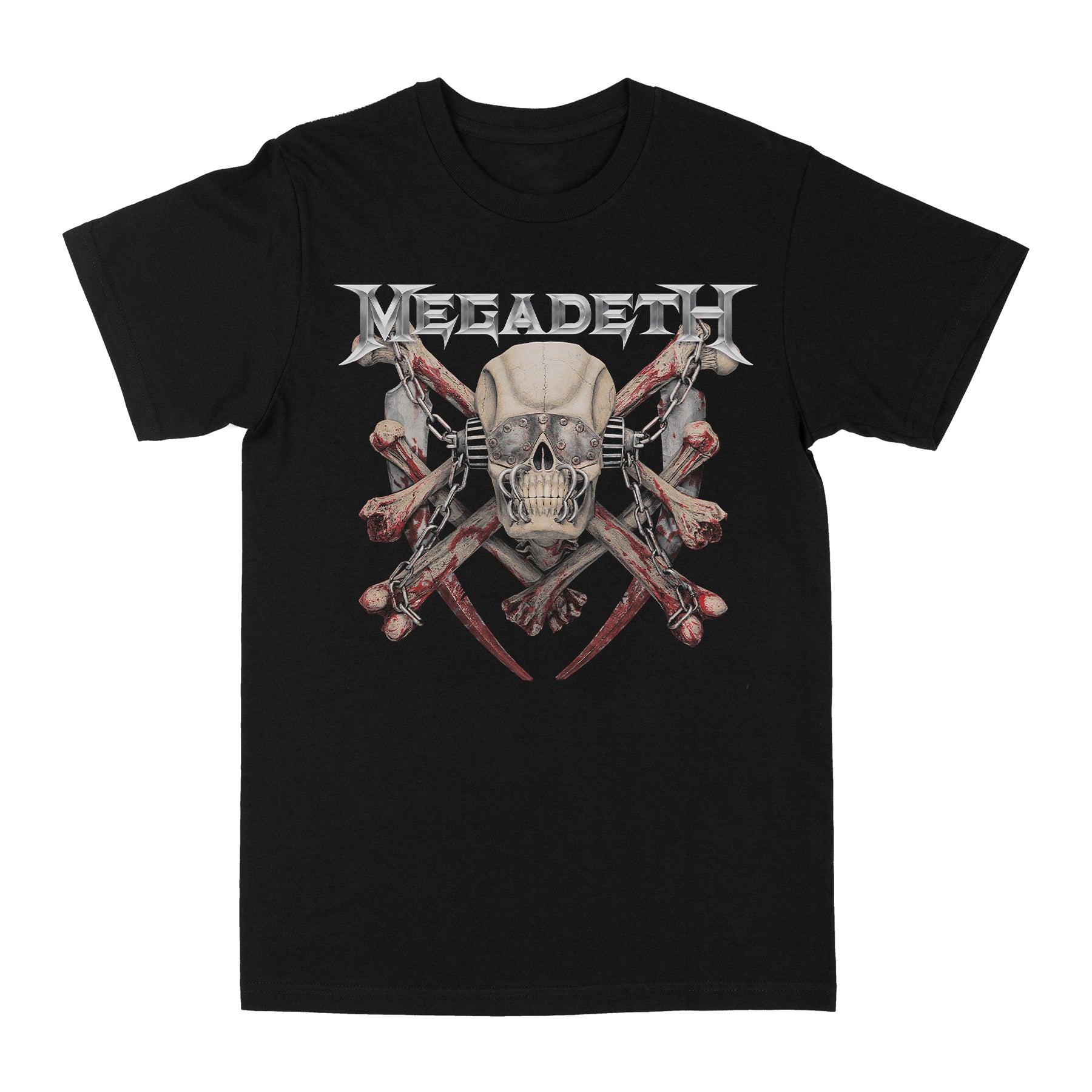 Megadeth Skull, Bones, Chains Tshirt